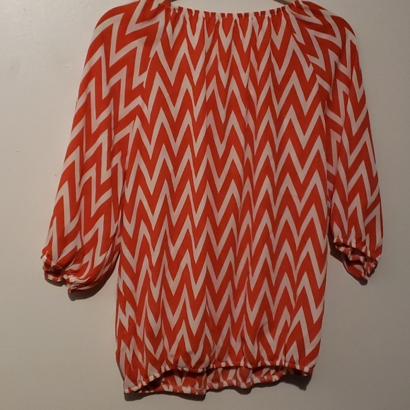 Magic fit Chevron Coral and White Size L - Picture 2 of 2